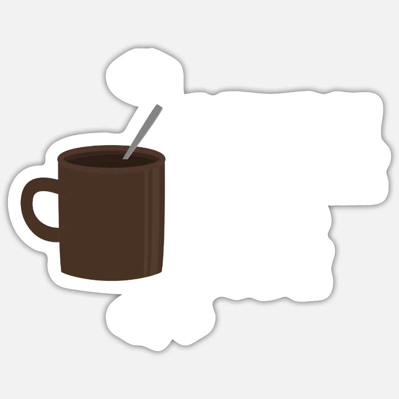 I turn coffee into code Programmierer Entwickler Sticker Größe S (10 x 10 cm)