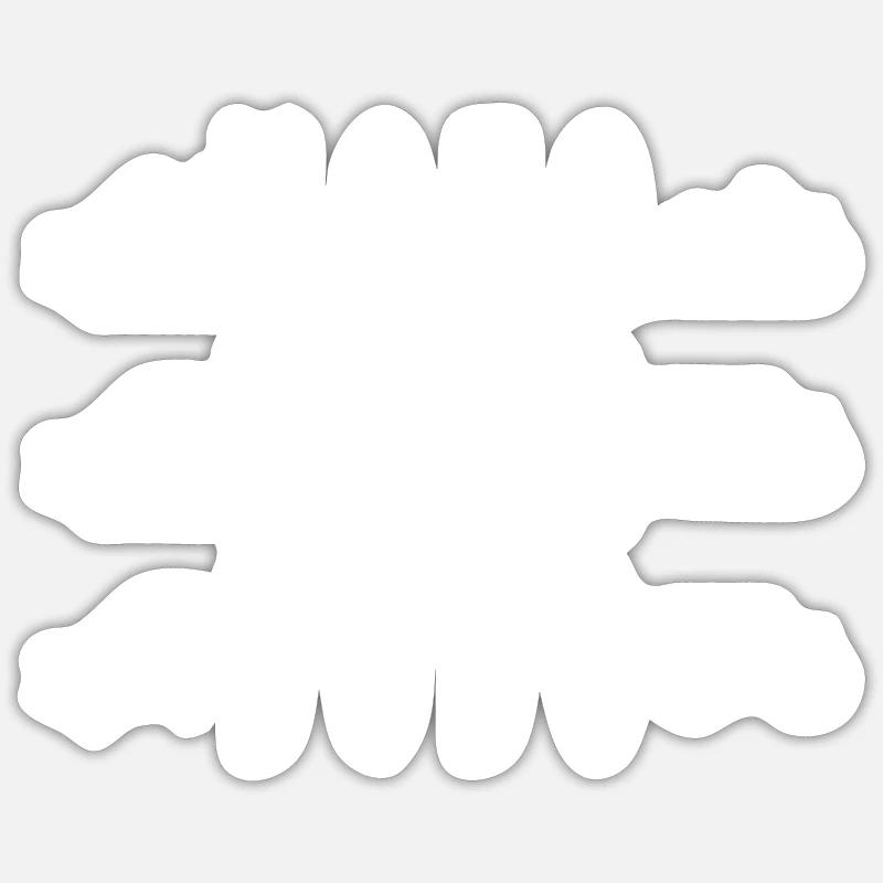 moto bulots dodo - Sticker taille S (10 x 10 cm) - blanc mat
