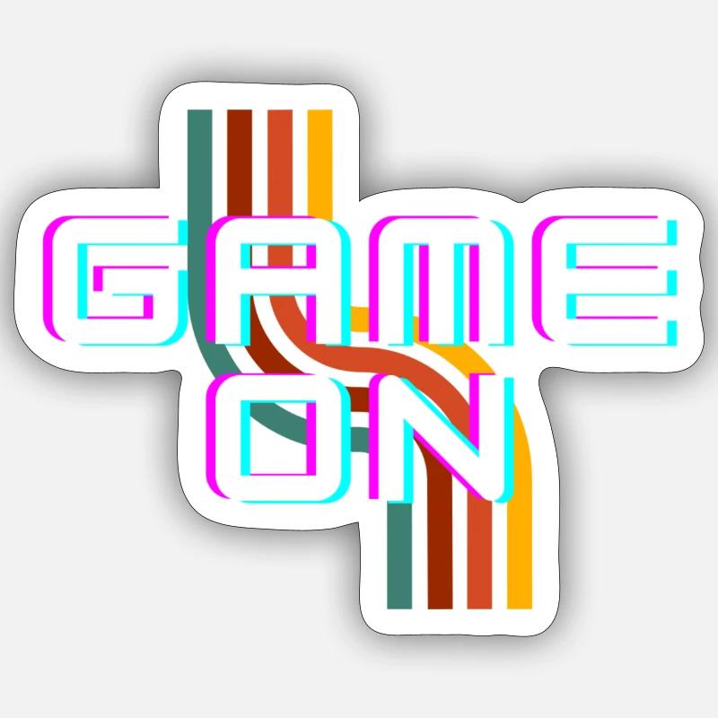 Jeu activé - Sticker taille S (10 x 10 cm) - blanc mat