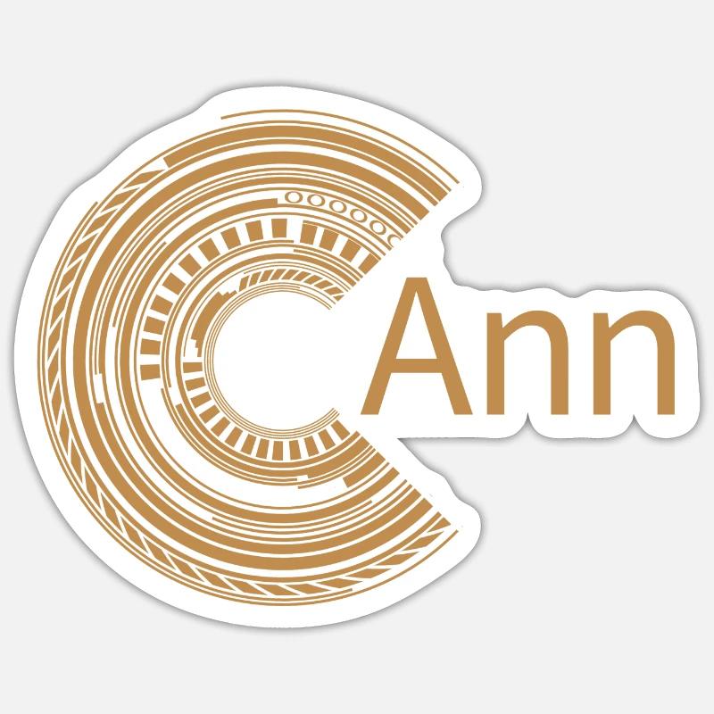 For Ann - Sticker size S (10 x 10 cm) - white matte