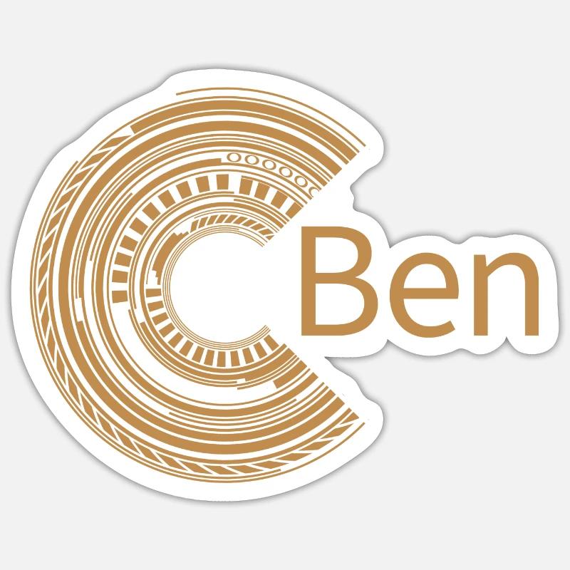 For Ben Sticker size S (10 x 10 cm)