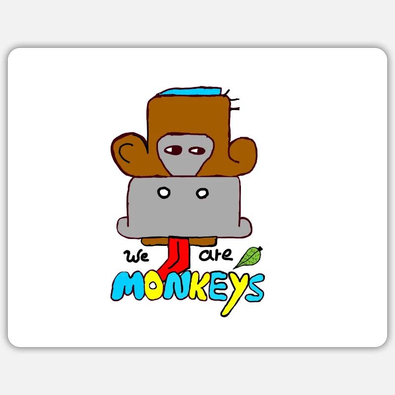 Monkeys Sticker Größe S (10 x 10 cm)