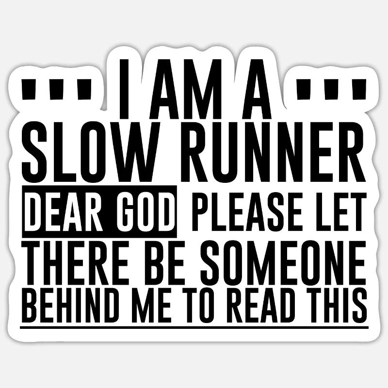 Please Let There Be Someone Behind Me To Read Thi3 - Sticker Größe S (10 x 10 cm) - Mattweiß