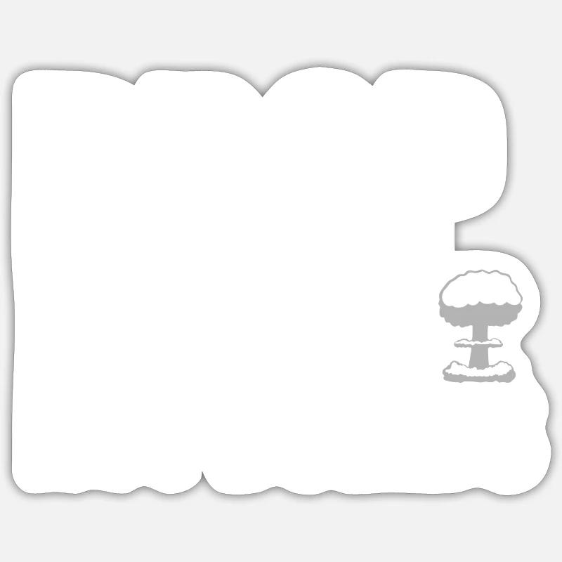 Drop beats quote - Sticker taille S (10 x 10 cm) - blanc mat