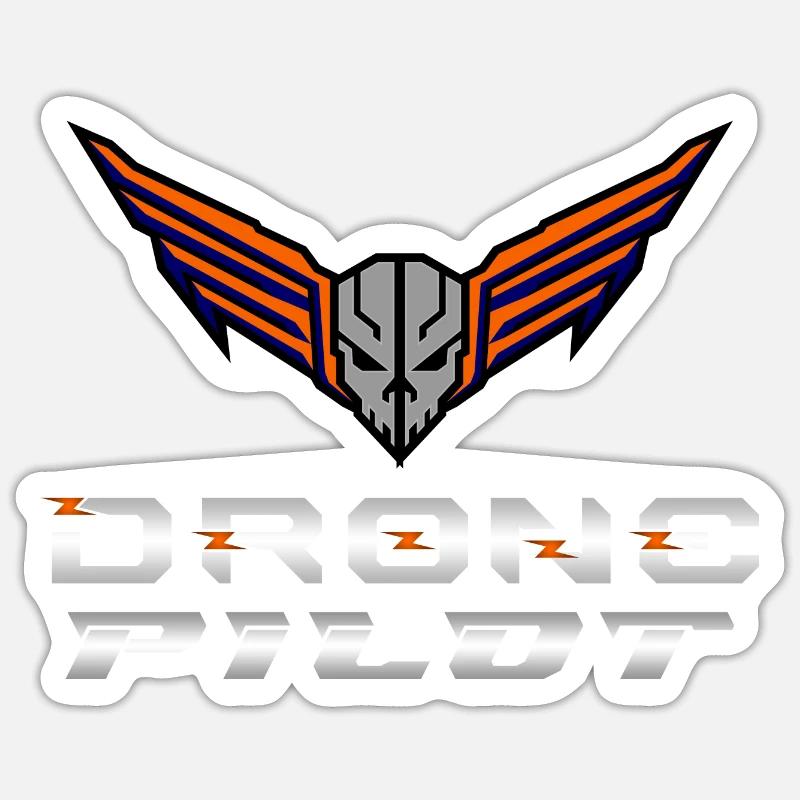 Drone Drones Drone Flight Drone Pilot Sticker taille S (10 x 10 cm)