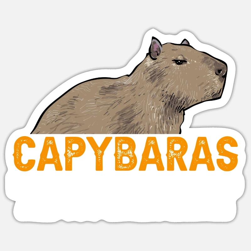 Capybara rodent Sticker size S (10 x 10 cm)