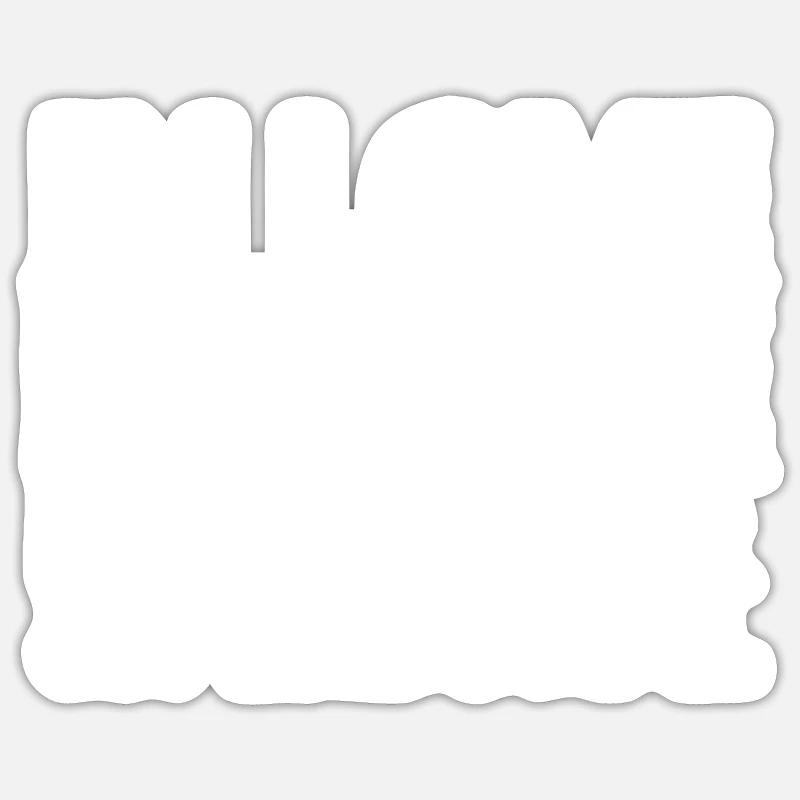 In Love with Space - Sticker size S (10 x 10 cm) - white matte