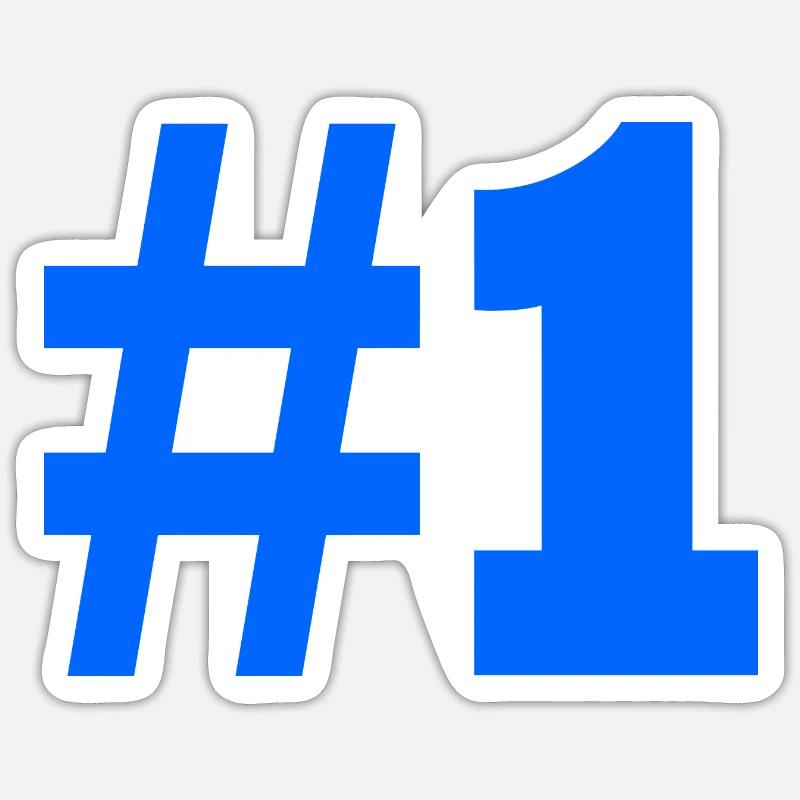 #1 - Sticker taille S (10 x 10 cm) - blanc mat
