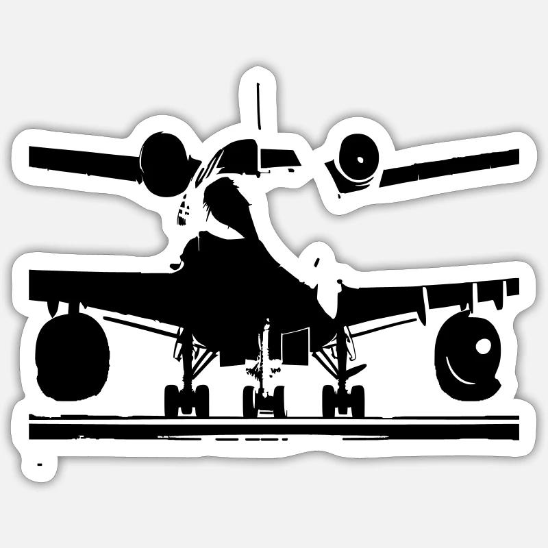 PLANE Sticker size S (10 x 10 cm)