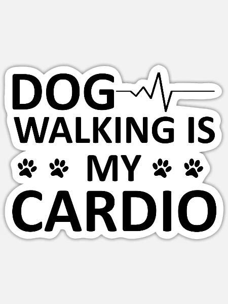 Dog Hund - Sticker Größe S (10 x 10 cm) - Mattweiß