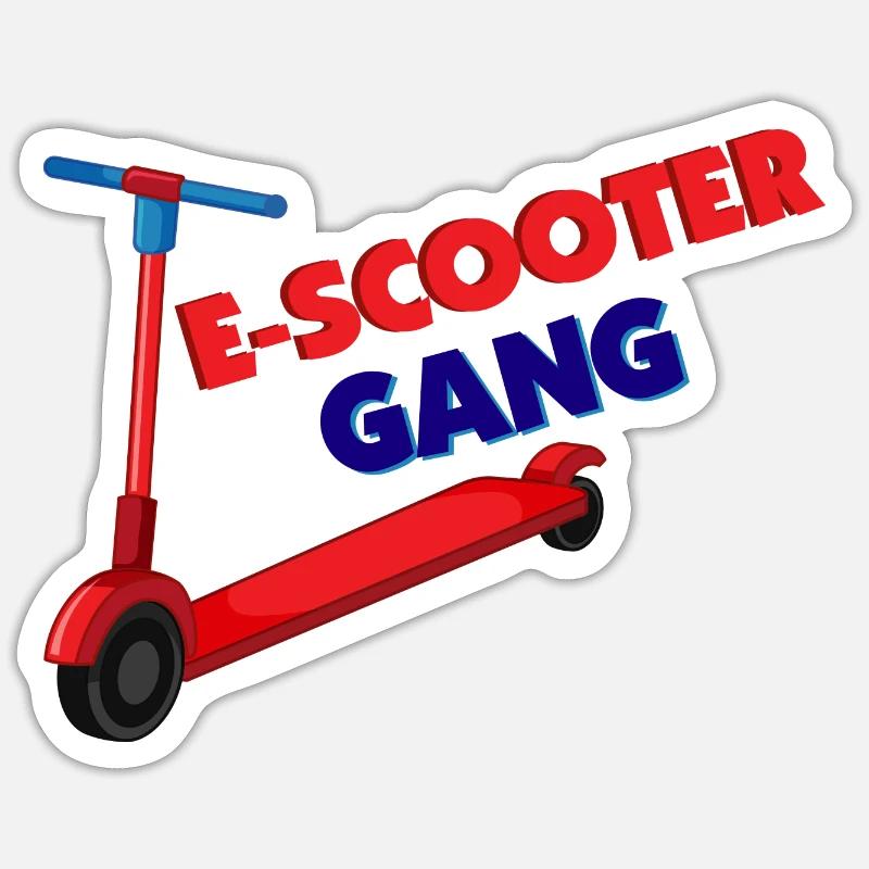 E-Scooter Roller Scooter Sticker taille S (10 x 10 cm)