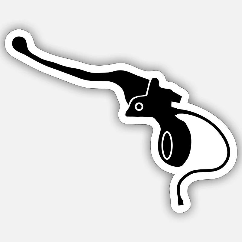 Brake lever with stop sensor M1 Sticker size S (10 x 10 cm)