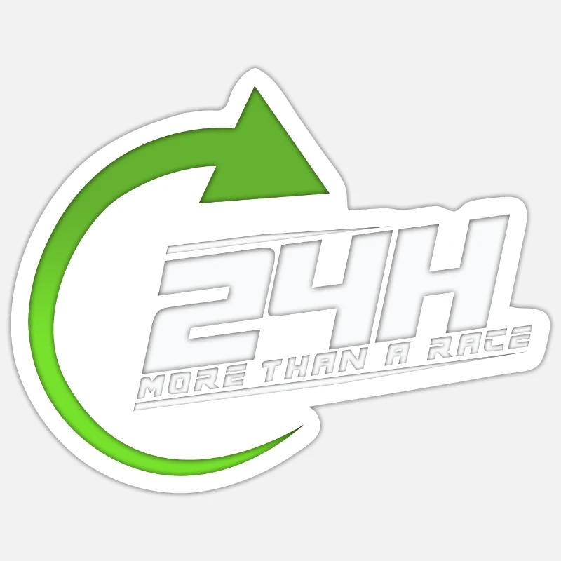 24h Sticker Größe S (10 x 10 cm)