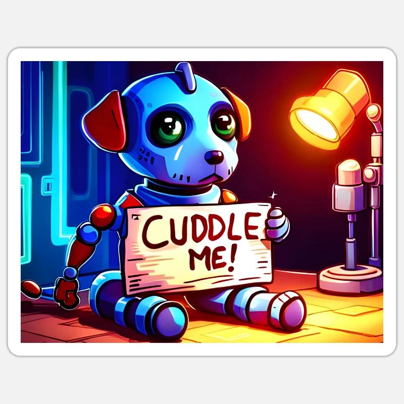 Cuddle me Sticker size S (10 x 10 cm)