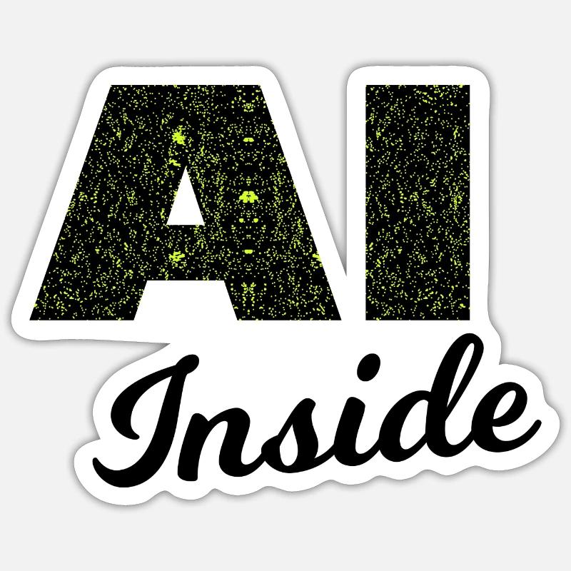 The artificial ingelligence - Sticker size S (10 x 10 cm) - white matte
