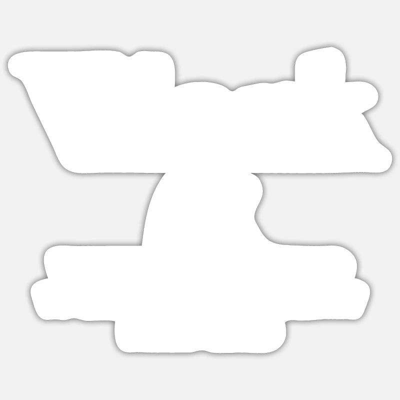 Arbeit müde Spruch Englisch Sticker Größe S (10 x 10 cm)