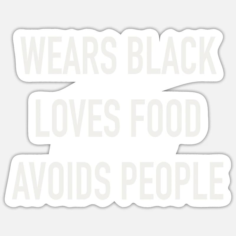 Porte du noir - Sticker taille S (10 x 10 cm) - blanc mat