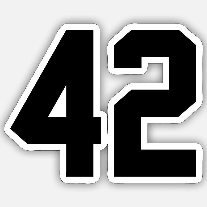 42 Sticker Größe S (10 x 10 cm)