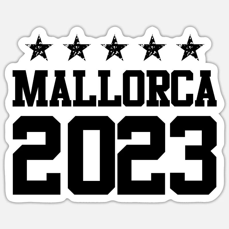 Mallorca 2023 - Sticker size S (10 x 10 cm) - white matte