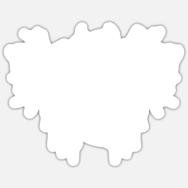 Techno - Sticker Größe S (10 x 10 cm) - Mattweiß