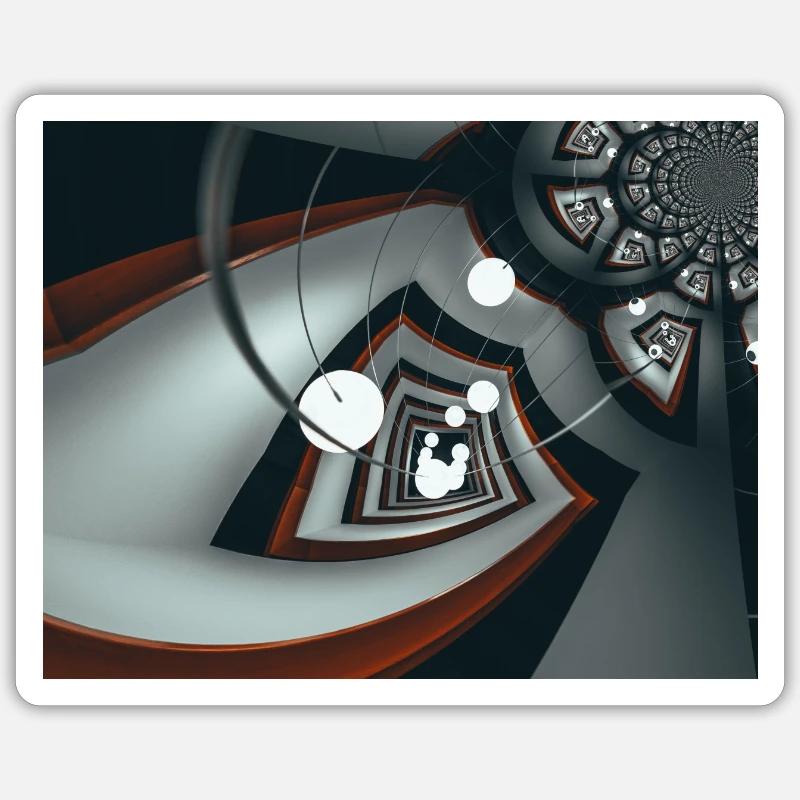 omega - Sticker taille S (10 x 10 cm) - blanc mat
