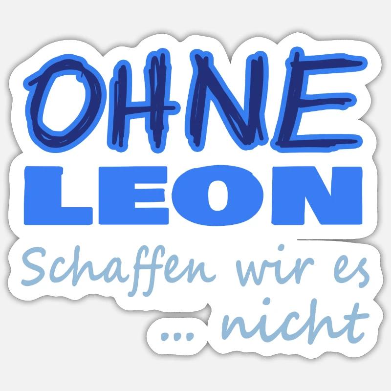 Hero leon - Sticker Größe S (10 x 10 cm) - Mattweiß