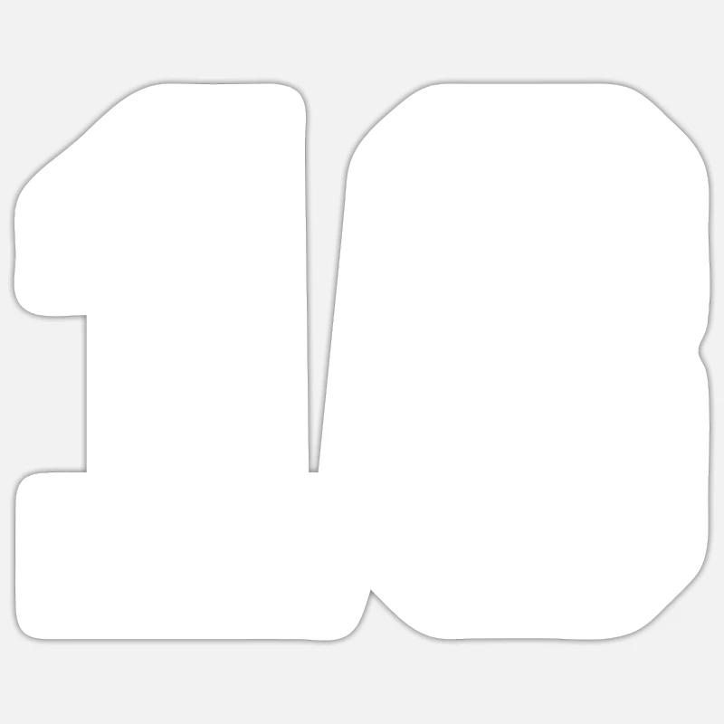18 - Sticker taille S (10 x 10 cm) - blanc mat