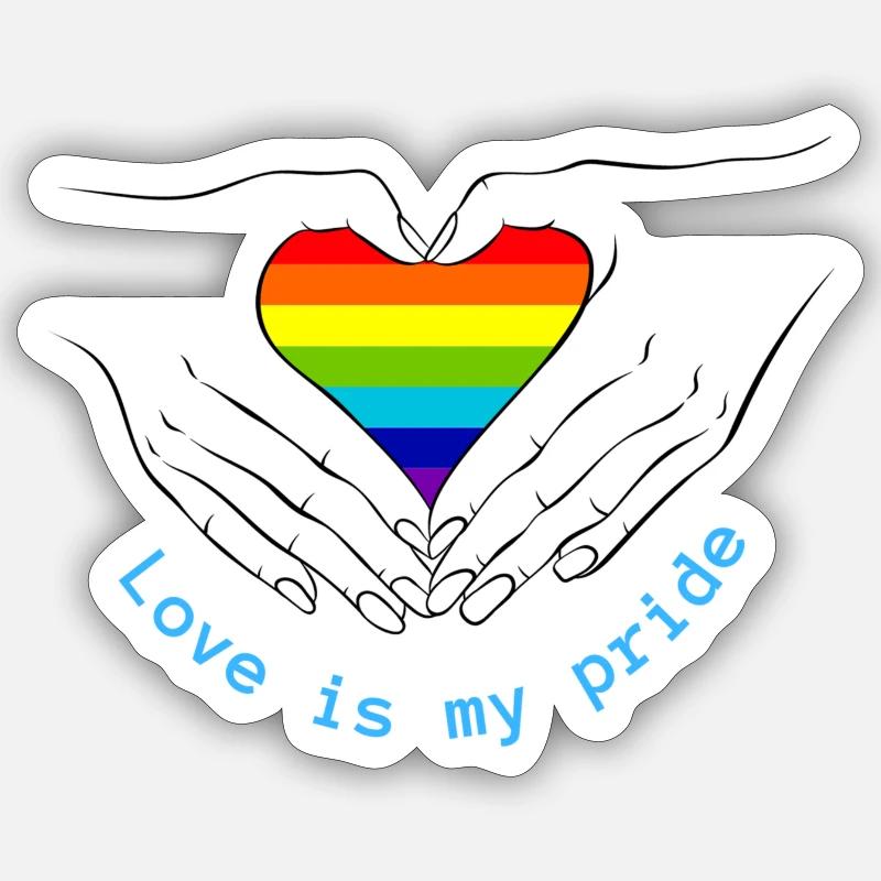 Pride - Sticker size S (10 x 10 cm) - white matte