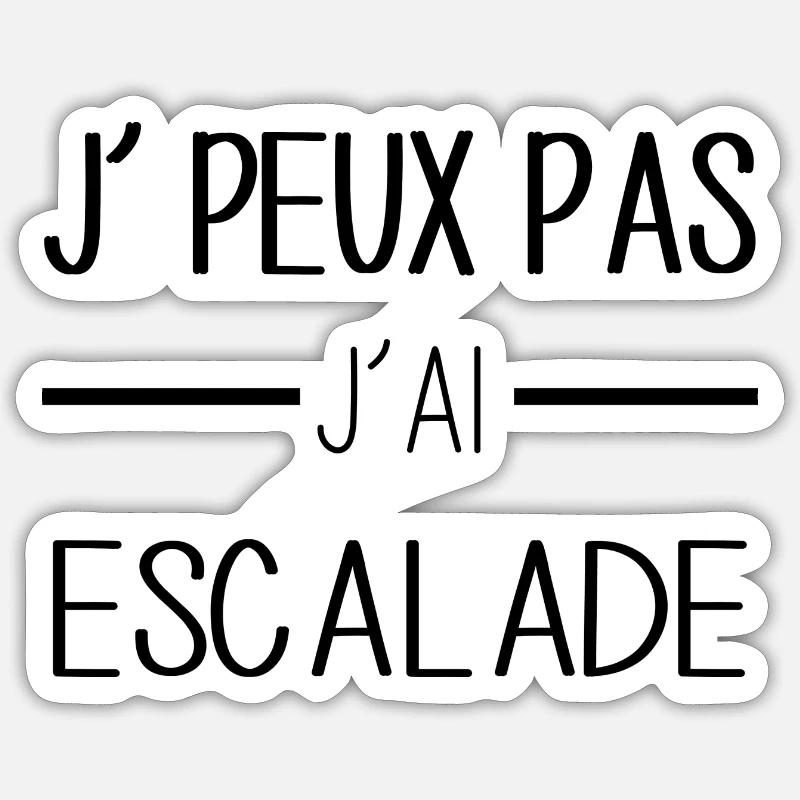 Escalade passion, sommets à conquérir! Sticker taille S (10 x 10 cm)