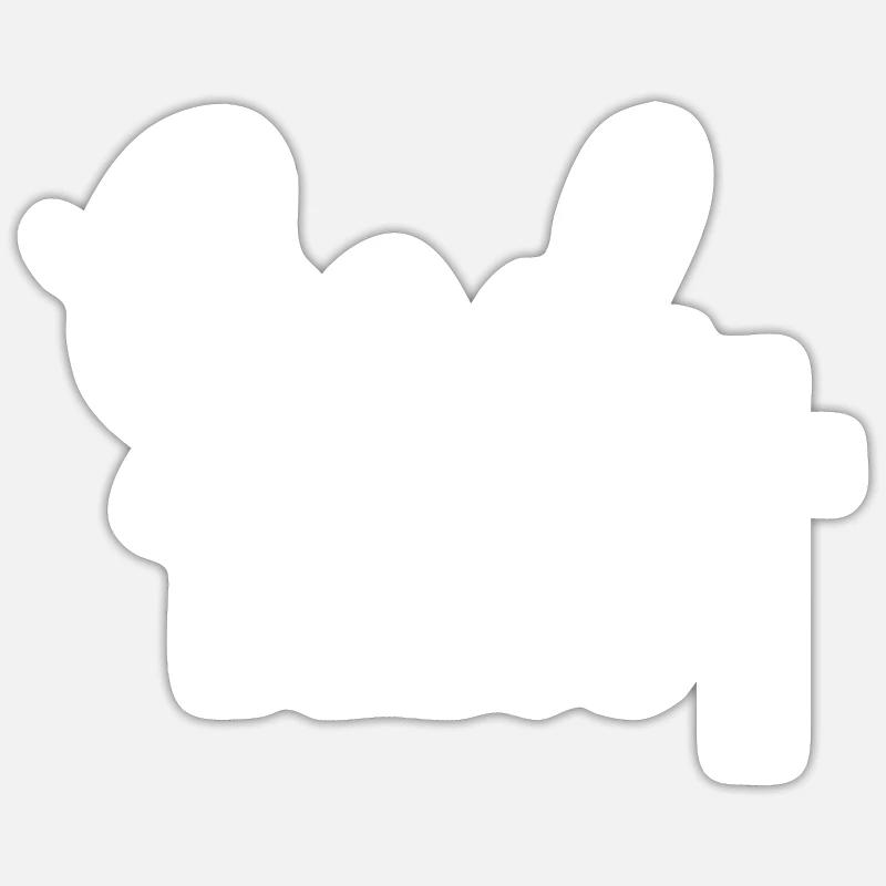 God Bless - Sticker size S (10 x 10 cm) - white matte