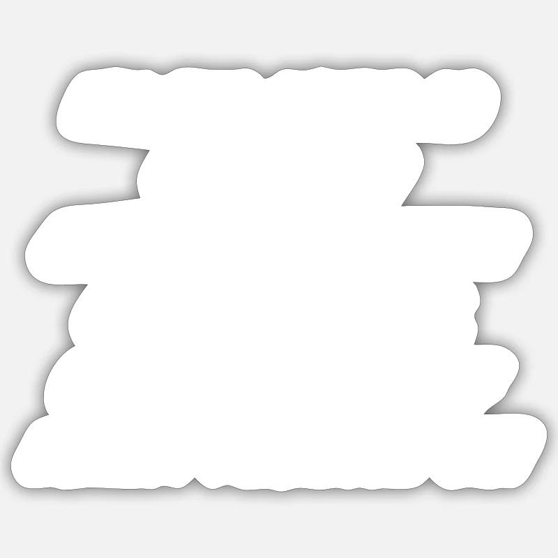 falsch abgebogen - Sticker Größe S (10 x 10 cm) - Mattweiß