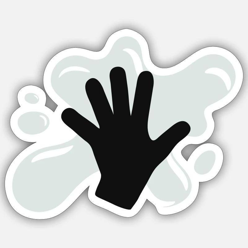Action de colle climatique - Sticker taille S (10 x 10 cm) - blanc mat