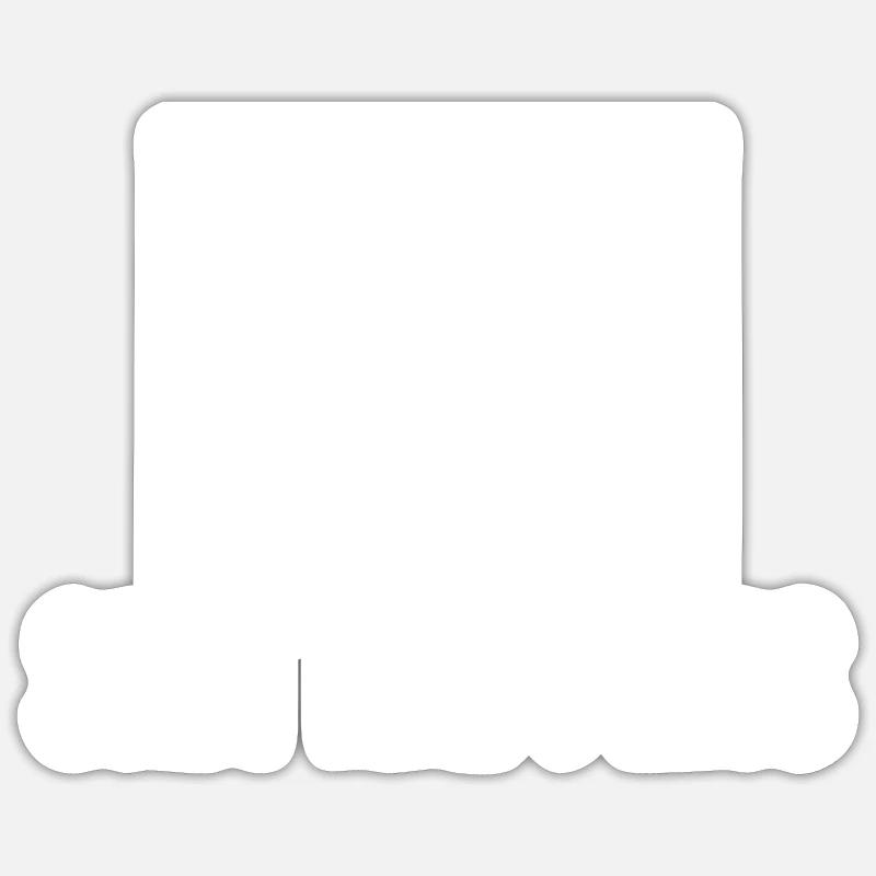 Merde arrive Lustiger Spruch - Sticker taille S (10 x 10 cm) - blanc mat