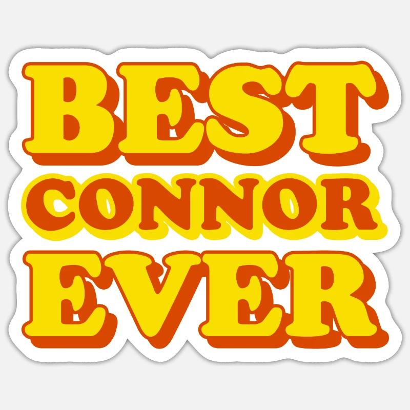 Connor First Name Funny Gift Sticker size S (10 x 10 cm)