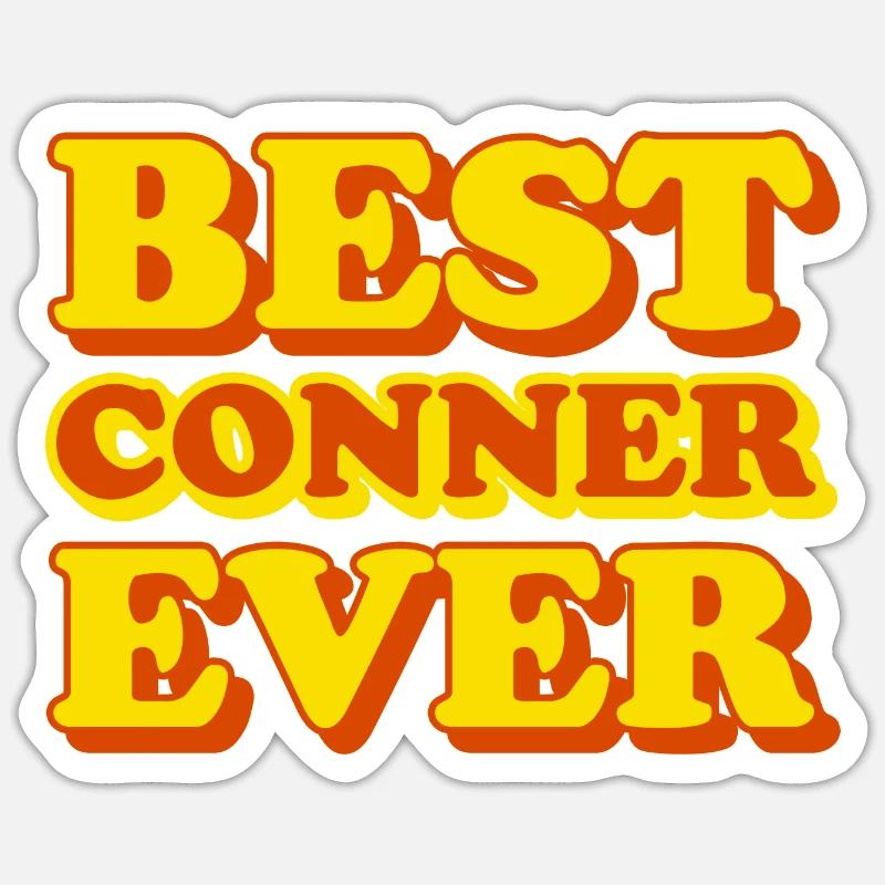 Conner First Name Funny Gift Sticker size S (10 x 10 cm)