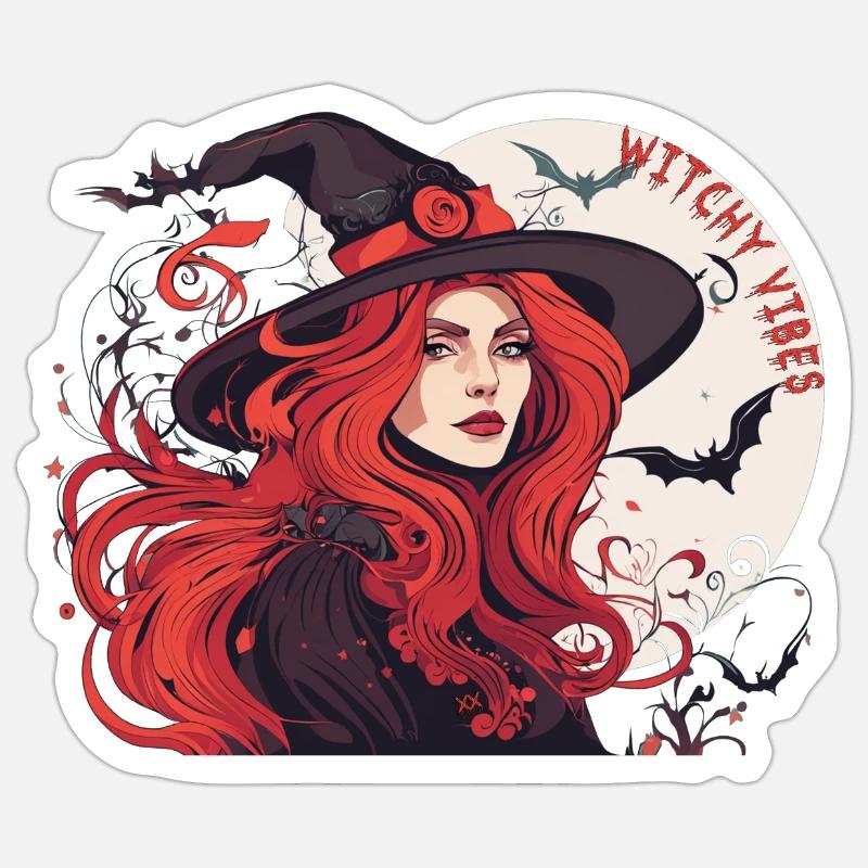 Witchy Vibes - Sticker size S (10 x 10 cm) - white matte
