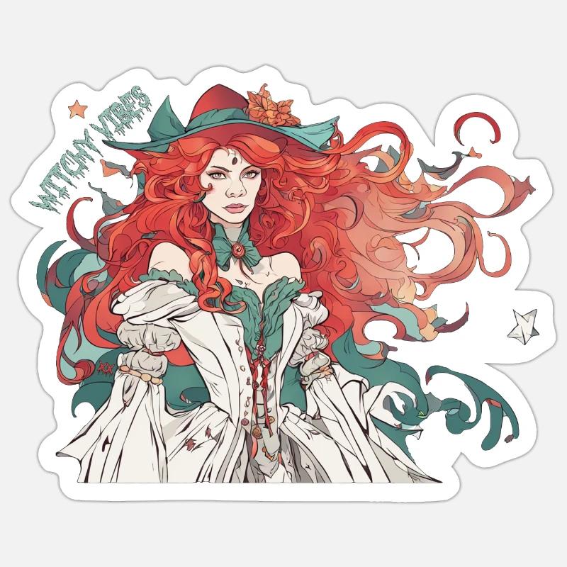 Witchy Vibes - Sticker size S (10 x 10 cm) - white matte