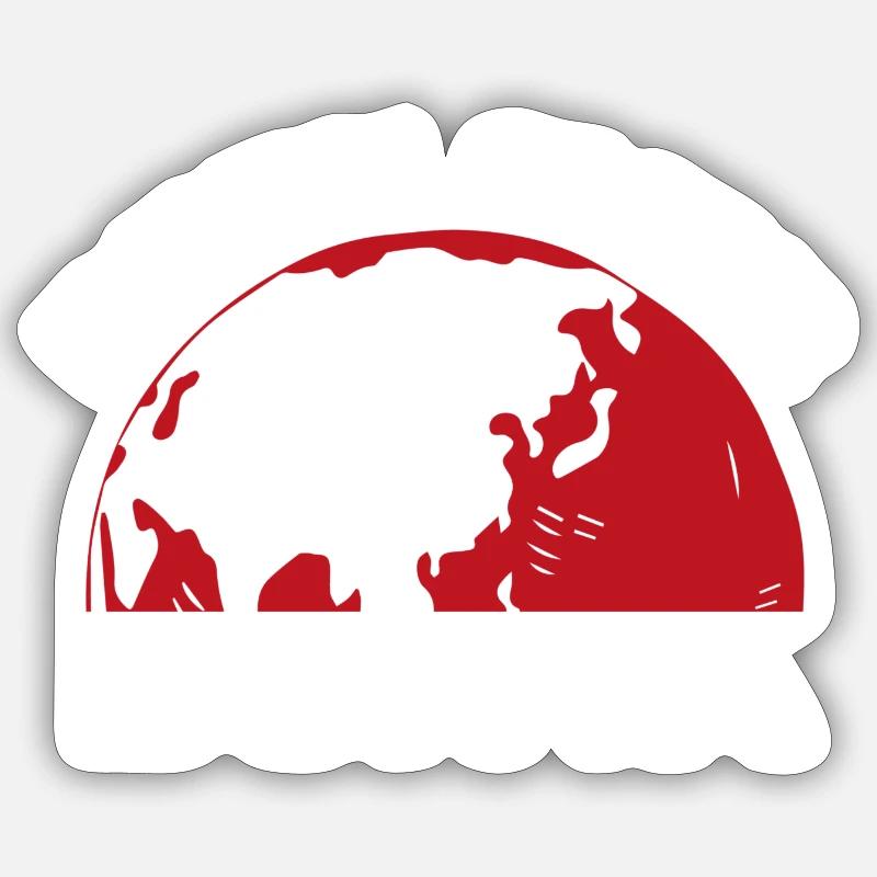 Deen over Dunya - Sticker Größe S (10 x 10 cm) - Mattweiß