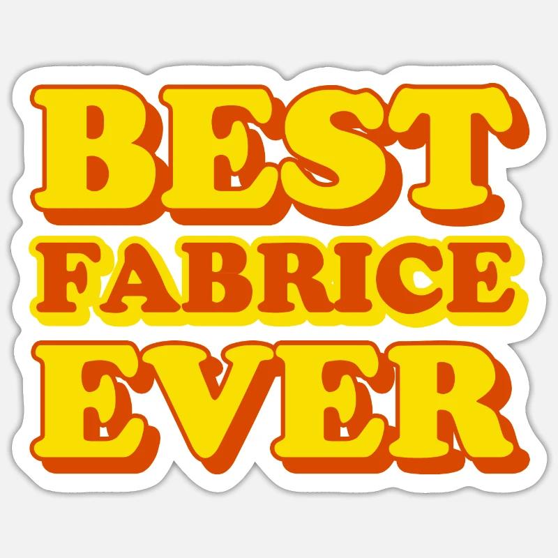Fabrice First Name Funny Gift - Sticker size S (10 x 10 cm) - white matte