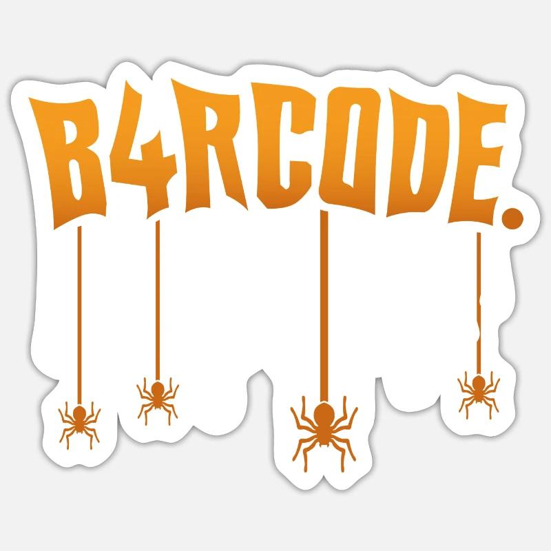B4RCODE. Halloween Sticker size S (10 x 10 cm)