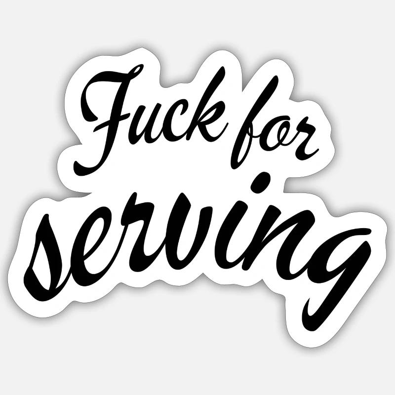 pour servir Sticker taille S (10 x 10 cm)