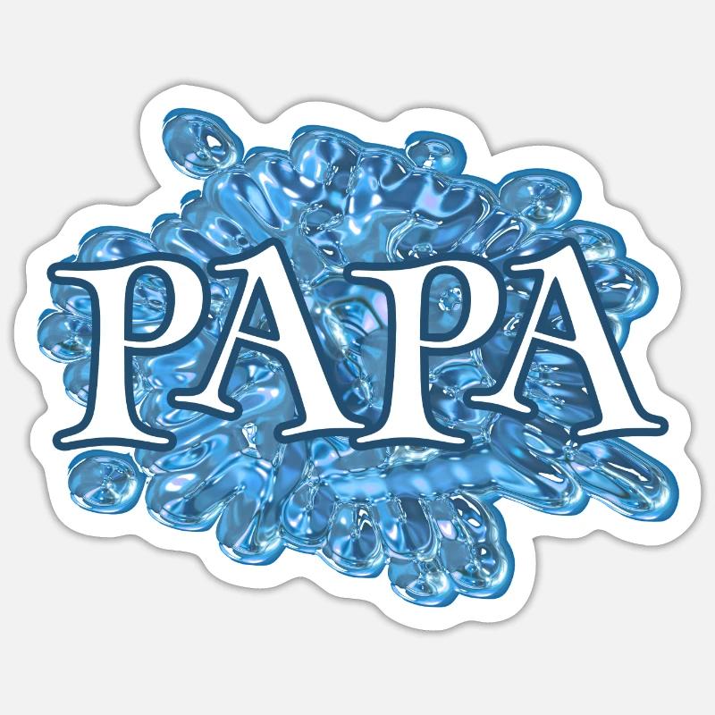 Daddy Daddy - Sticker size S (10 x 10 cm) - white matte