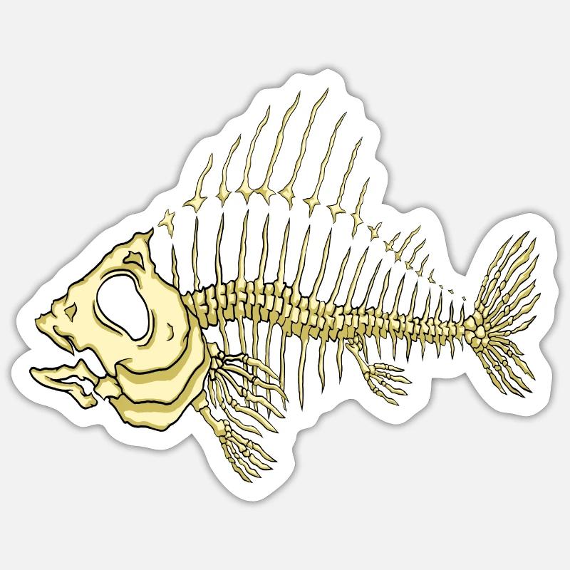 Fish - Sticker size S (10 x 10 cm) - white matte