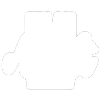 Je suis un adulte techniquement techniquement adulte blague - Sticker taille S (10 x 10 cm) - blanc mat - Devant