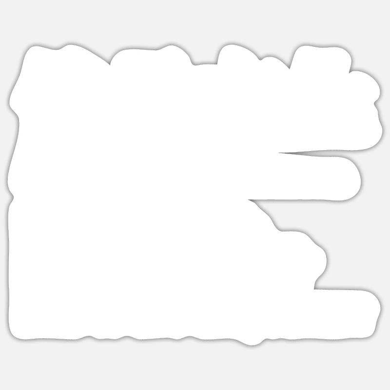 Dicton chinois - Sticker taille S (10 x 10 cm) - blanc mat