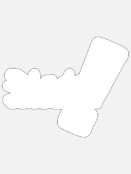Vorname Jasmin - Sticker Größe S (10 x 10 cm) - Mattweiß