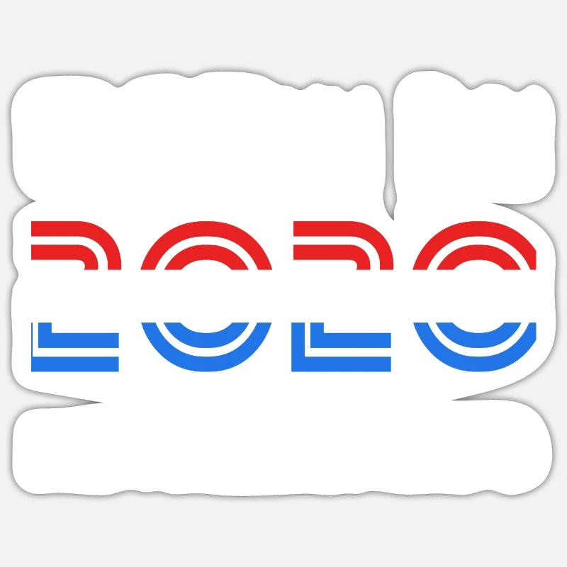 Pays-Bas 2020 - Sticker taille S (10 x 10 cm) - blanc mat