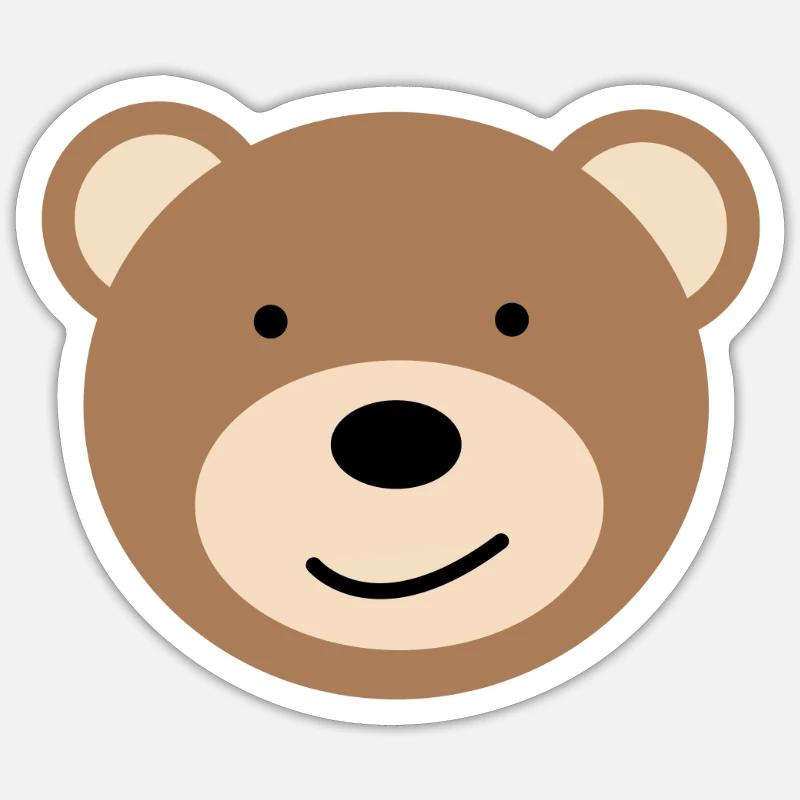 Bär - Kinderbär Sticker Größe S (10 x 10 cm)