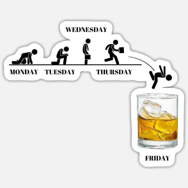 Normal Week Sticker size S (10 x 10 cm)