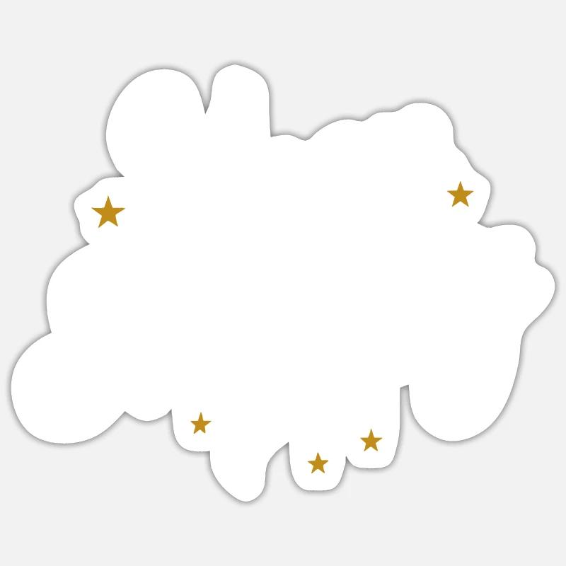 Keep smiling - Sticker taille S (10 x 10 cm) - blanc mat